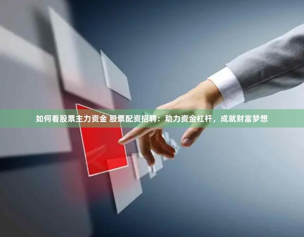 如何看股票主力资金 股票配资招聘：助力资金杠杆，成就财富梦想